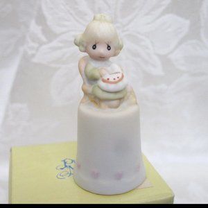 💕 MOTHER SEW DEAR Thimble🧵Precious Moments #13293 w/box